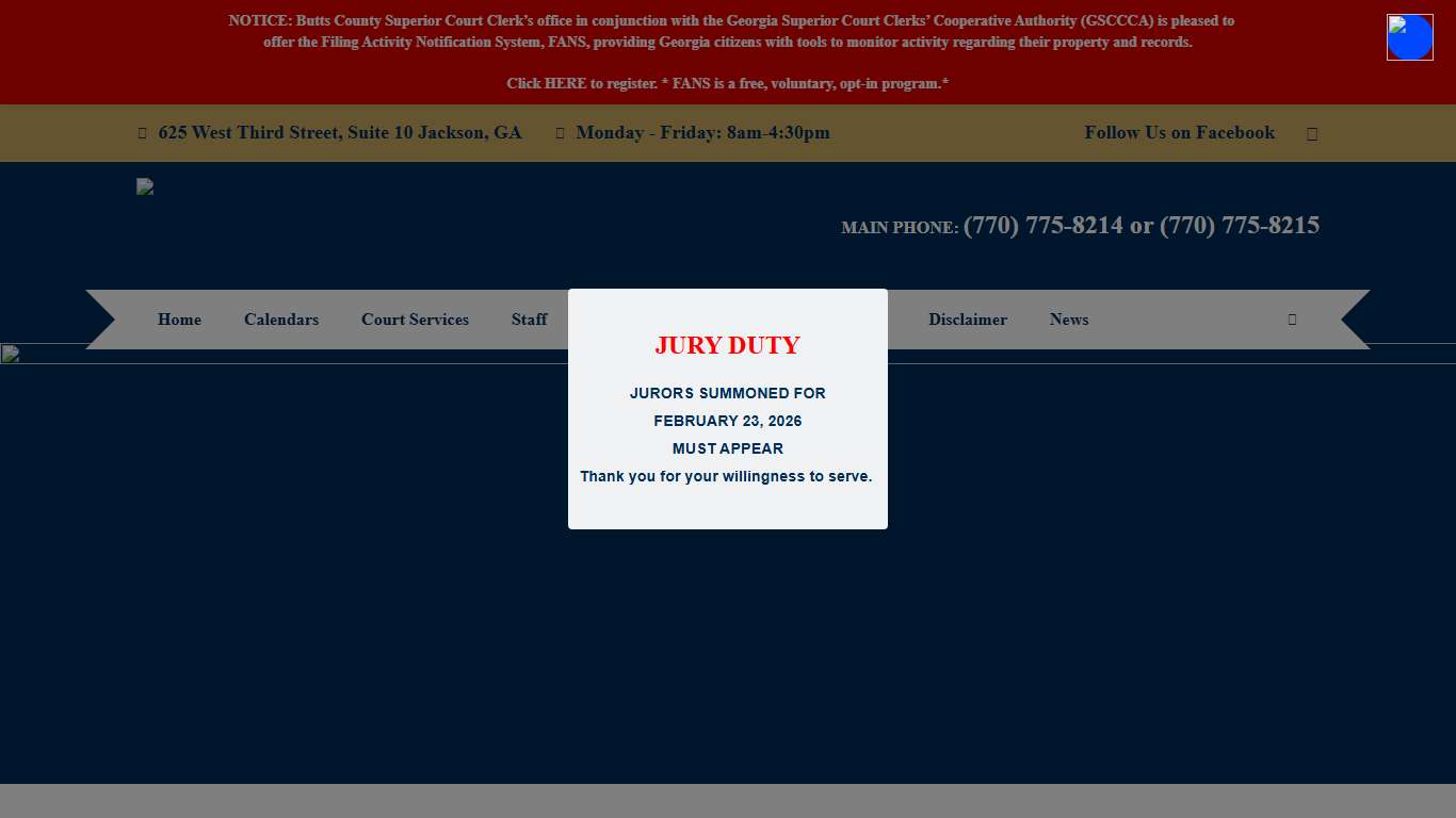 Butts County Clerk of Court – Morgan Ward – Clerk of Court for Butts County, Georgia